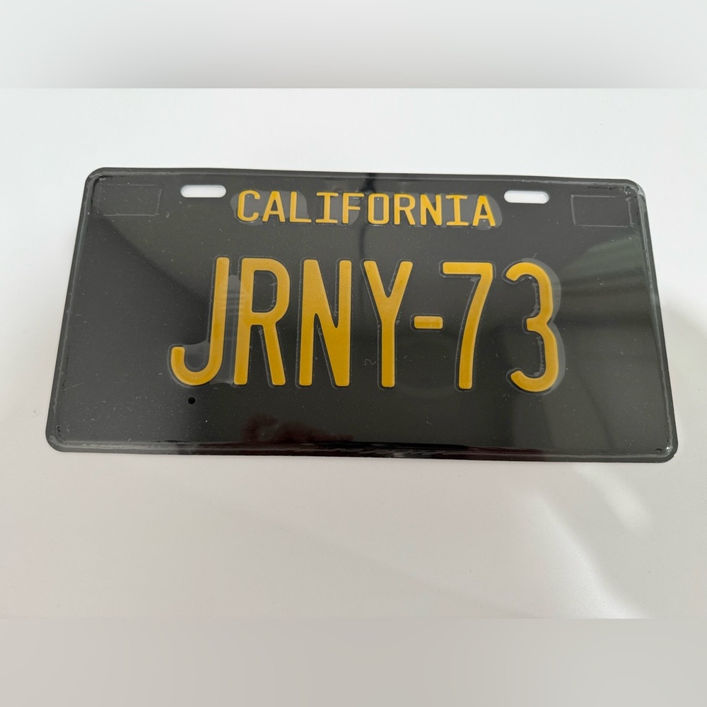 NEW “Journey” California Vanity License Plate JRNY-73